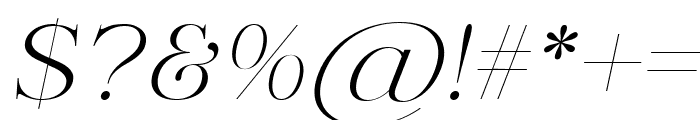 Splendor Escape Italic Font OTHER CHARS