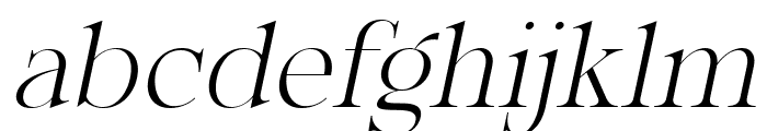 Splendor Escape Italic Font LOWERCASE