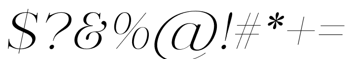 SplendorEscape-Italic Font OTHER CHARS