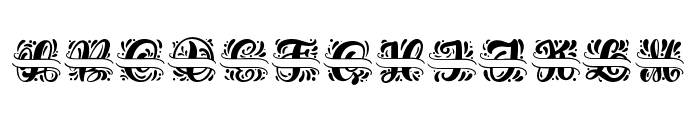 Split Letters Name Font LOWERCASE