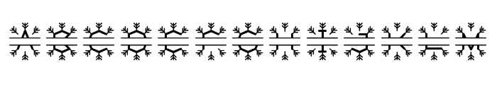 Split Monogram Christmas Font LOWERCASE