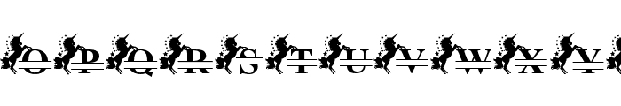 Split Unicorn Monogram Font UPPERCASE
