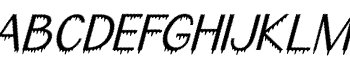 Spooky Adventure Italic Font UPPERCASE