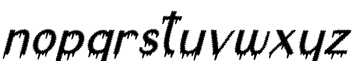 Spooky Adventure Italic Font LOWERCASE