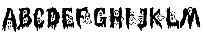 Spooky Boo Font Regular Font UPPERCASE