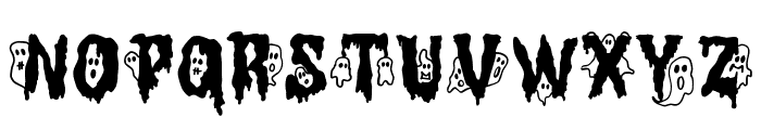 Spooky Boo Font Regular Font UPPERCASE