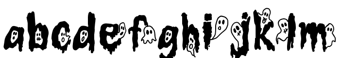 Spooky Boo Font Regular Font LOWERCASE