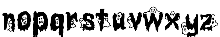 Spooky Boo Font Regular Font LOWERCASE