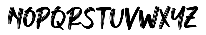 Spooky Brush Font LOWERCASE