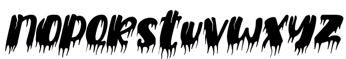 Spooky Christmas Italic Font LOWERCASE