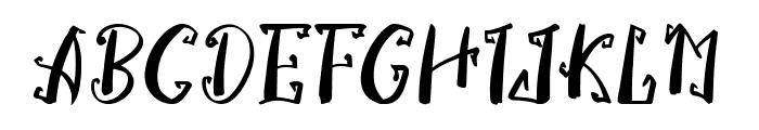 Spooky Creeky Font UPPERCASE