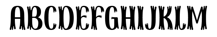 Spooky Death Font UPPERCASE