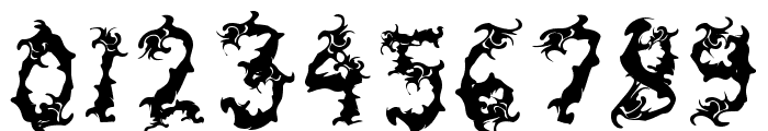 Spooky Flames Font OTHER CHARS