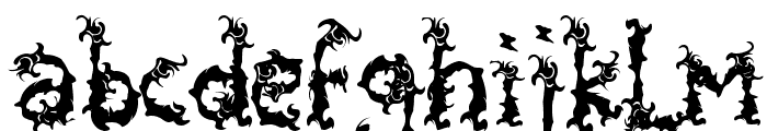 Spooky Flames Font LOWERCASE