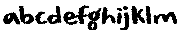 Spooky Fright Font LOWERCASE