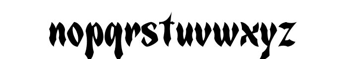 Spooky Frights Font LOWERCASE