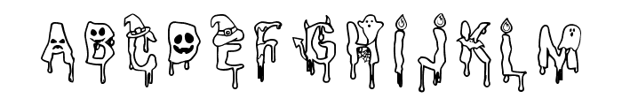 Spooky Ghost Regular Font UPPERCASE