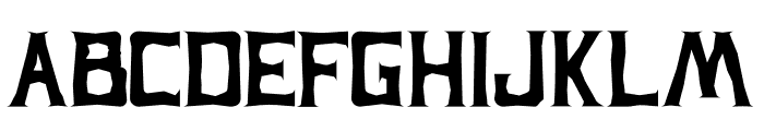 Spooky Ghost Font UPPERCASE