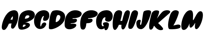 Spooky Gnome Italic Font UPPERCASE