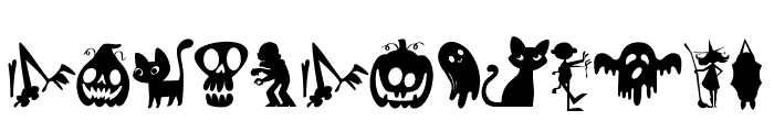 Spooky Holiday Regular Font LOWERCASE
