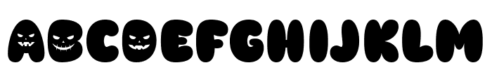 Spooky Horror Font LOWERCASE