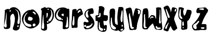 Spooky Lucky Hole Font LOWERCASE