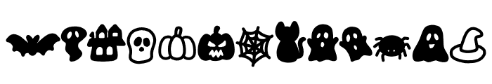 Spooky Party Regular Font LOWERCASE