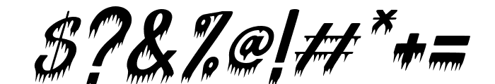 Spooky Phantom Italic Font OTHER CHARS