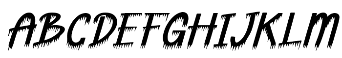 Spooky Phantom Italic Font UPPERCASE