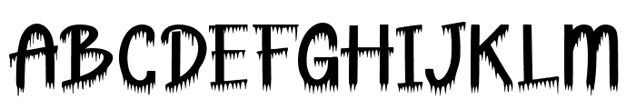 Spooky Phantom Font UPPERCASE