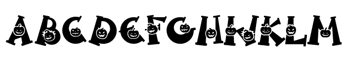 Spooky Pumpkin alternates 2 Regular Font UPPERCASE