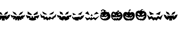 Spooky Pumpkin icon Regular Font UPPERCASE