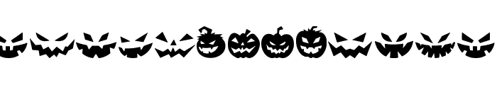 Spooky Pumpkin icon Regular Font LOWERCASE