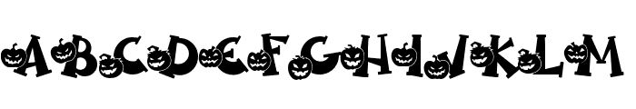 Spooky Pumpkin titling Regular Font UPPERCASE