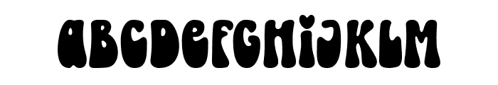 Spooky Rainbow Font LOWERCASE