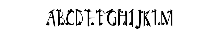 Spooky Regular Font UPPERCASE