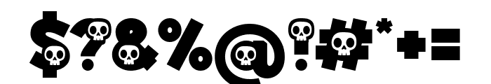 Spooky Skully Font OTHER CHARS