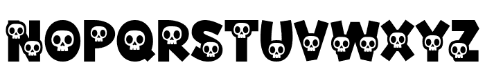 Spooky Skully Font UPPERCASE