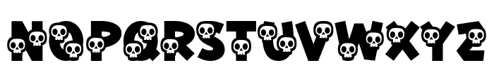 Spooky Skully Font LOWERCASE