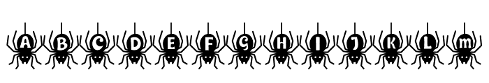 Spooky Spider Font UPPERCASE
