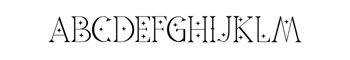 Spooky Star Font UPPERCASE