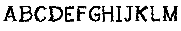 Spooky Strokes Regular Font UPPERCASE