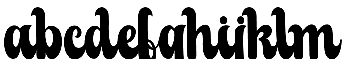 Spooky Vintage Regular Font LOWERCASE