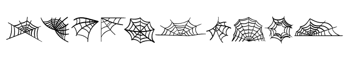 Spooky Web Font OTHER CHARS