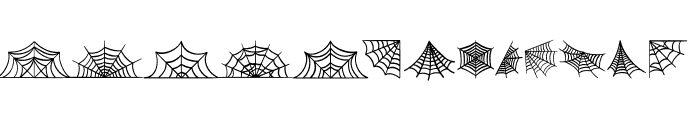 Spooky Web Font UPPERCASE