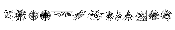 Spooky Web Font UPPERCASE