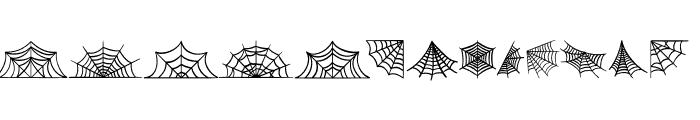 Spooky Web Font LOWERCASE