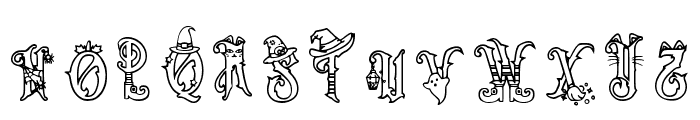 Spooky Witch Regular Font UPPERCASE