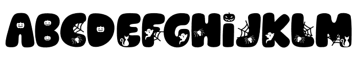 Spooky Witchy Font LOWERCASE