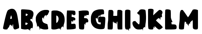 Spooky Zombies Regular Font LOWERCASE